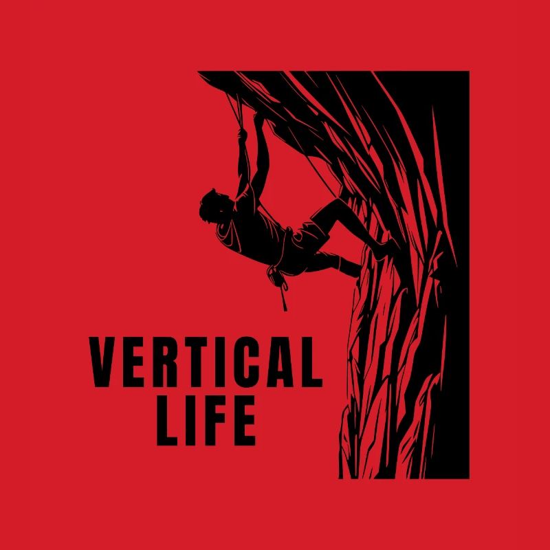 Vertical Life Kletterer Steilwand Design