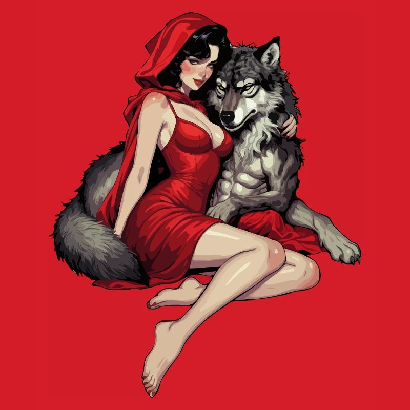 Rotkäppchen mit dem bösen Wolf
