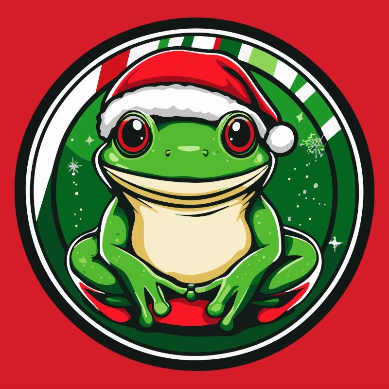 Frosch Weihnachten Comic
