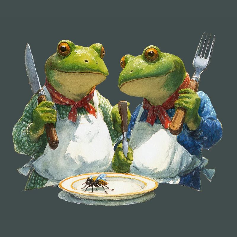 Froschköche im Kochduell