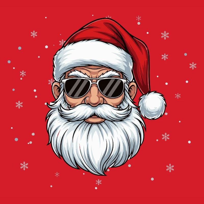 Weihnachtsmann mit Sonnenbrille