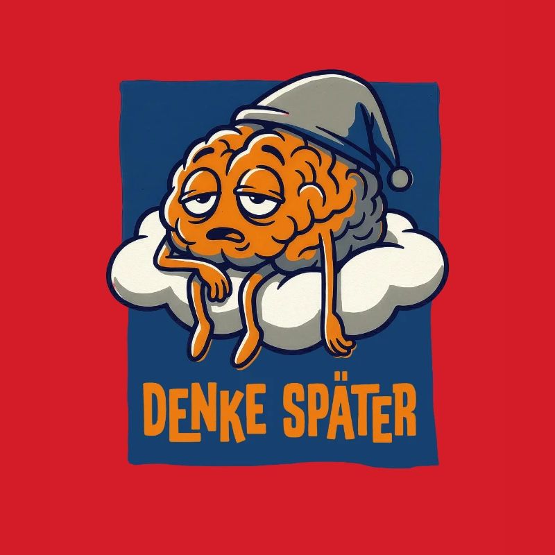 Denke später.