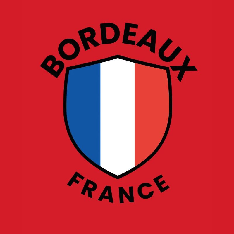 Conception du bouclier du drapeau français