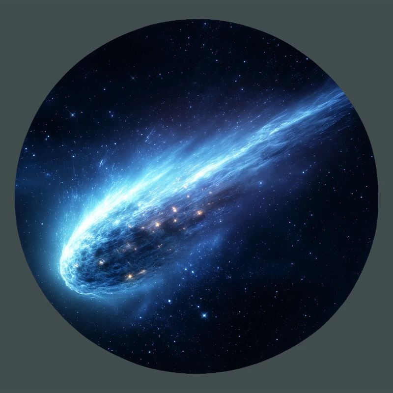 Astronomie Comète Spatiale Queue en Ligne