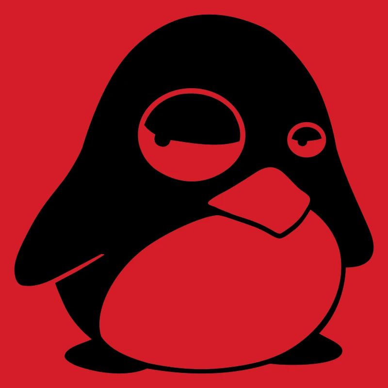 Grumpy Tux – Funny Linux Penguin for Nerds
