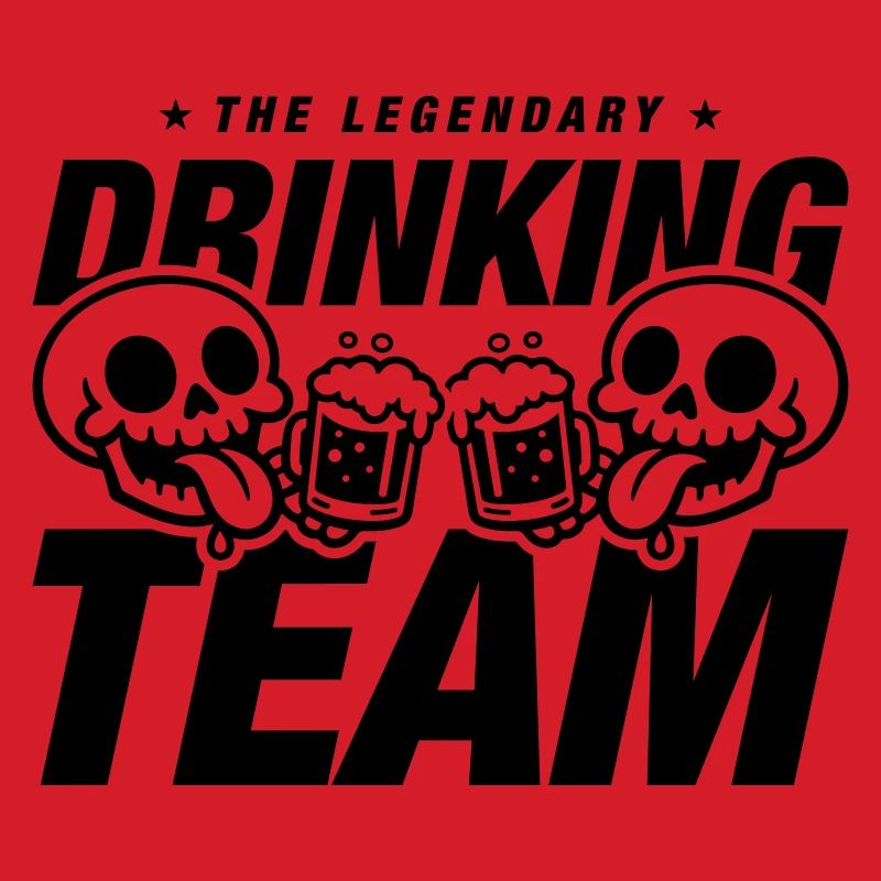 Drinking Team Skelett Bier