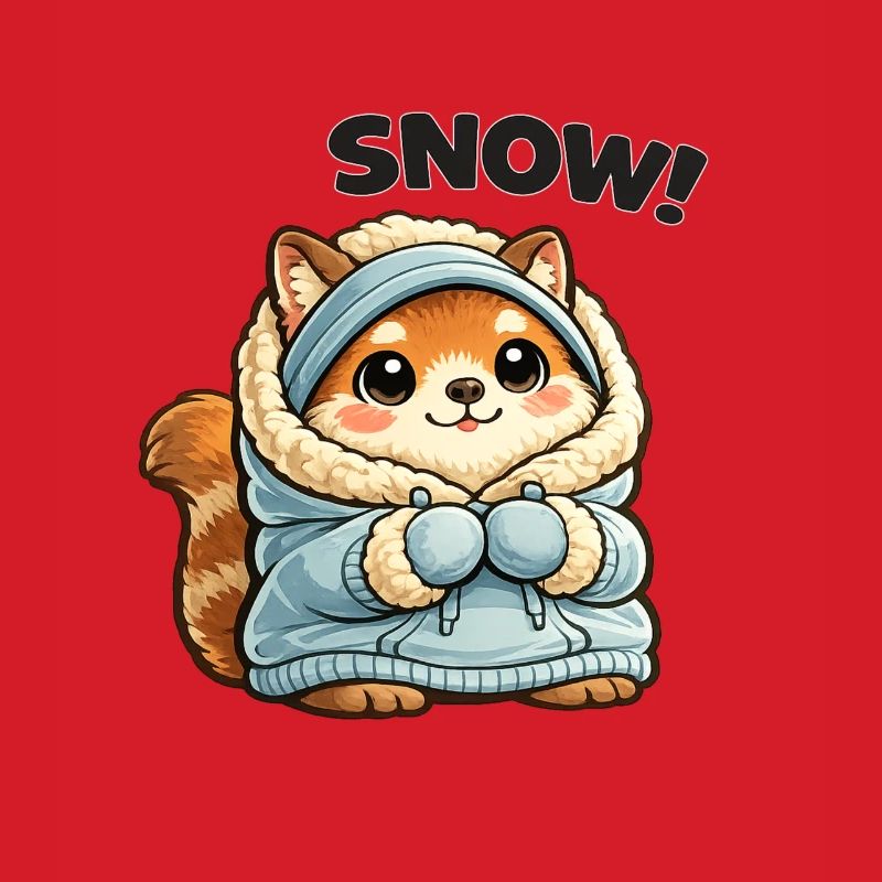 Fox in winter sweater