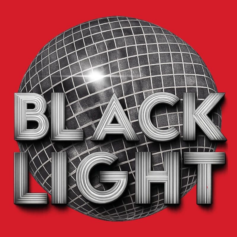 Schwarzes Licht Retro-Disco
