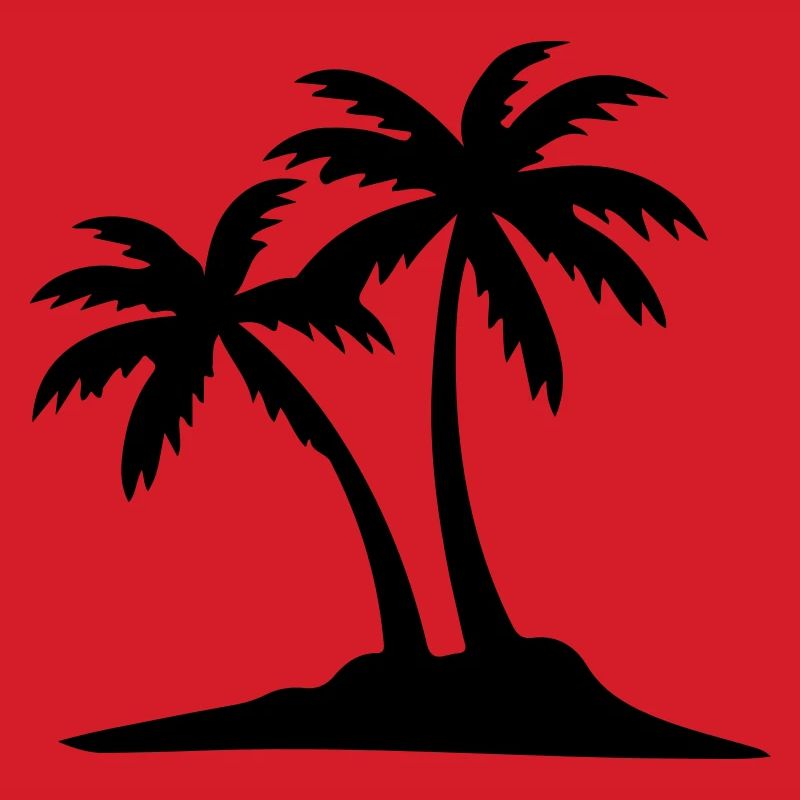 Insel Palmen Symbol