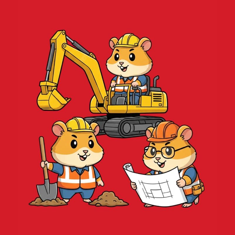Hamster Construction Worker