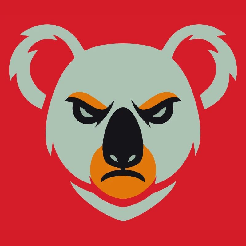 Wütender Koala Blick