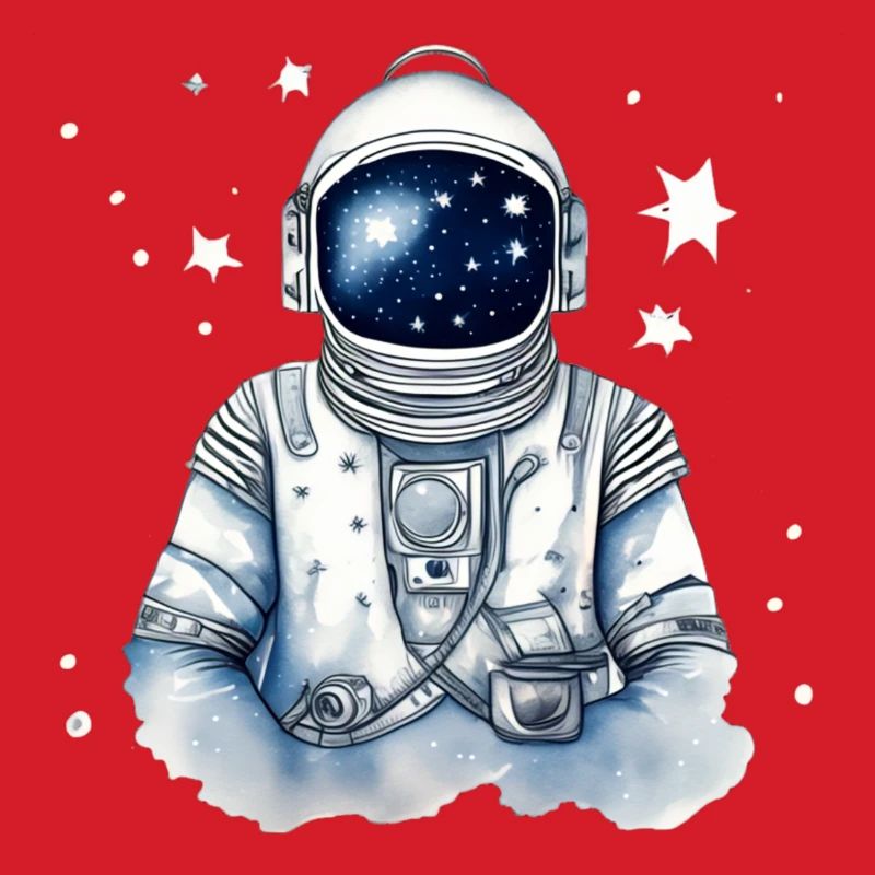 Astronaut in Star Space