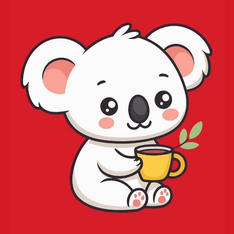 Sweet Koala with Tea