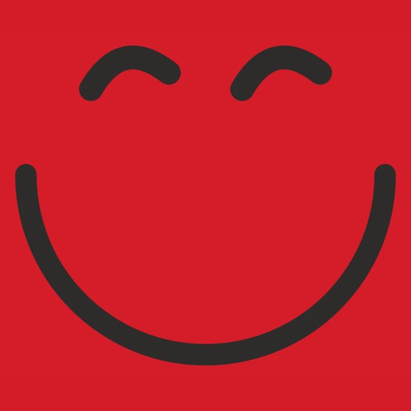 Smiley. Minimal. Positiv.
