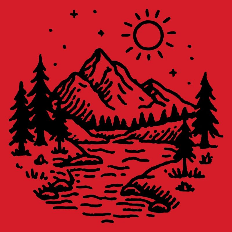 Berge Landschaft Wald