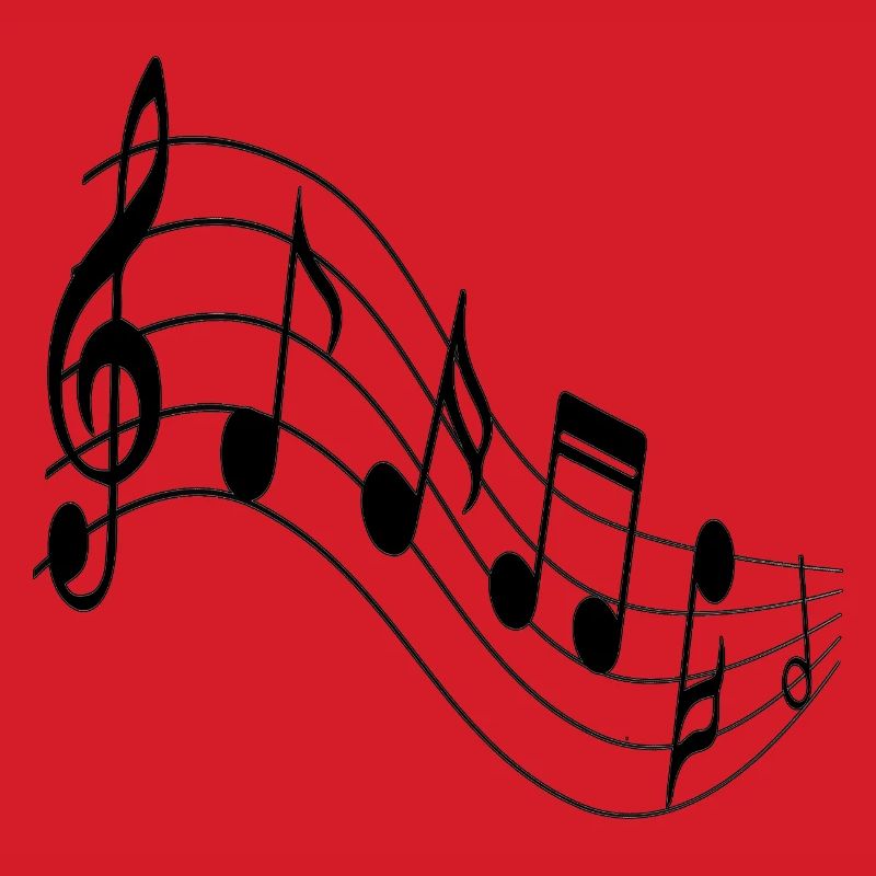 Melodic Wave Staff-Kunst