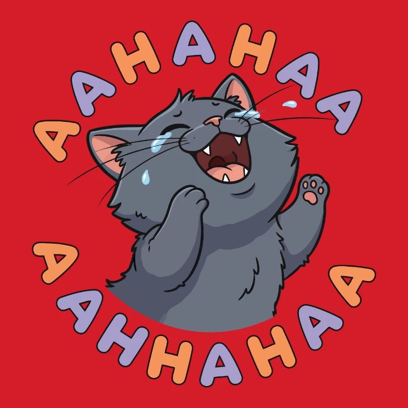 Lachende Katzenexplosion