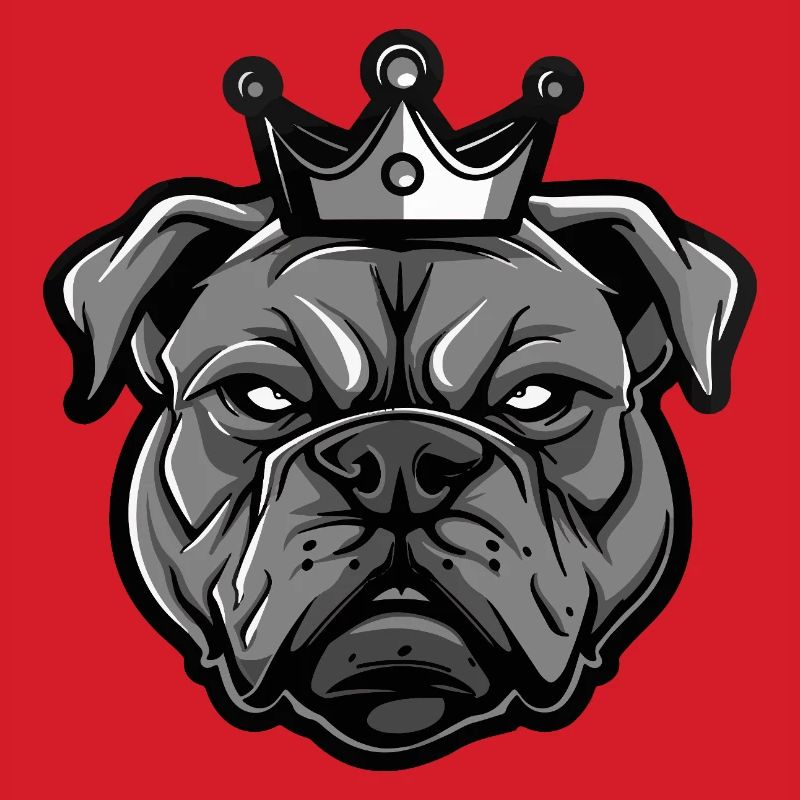 Mastiff Hund Krone