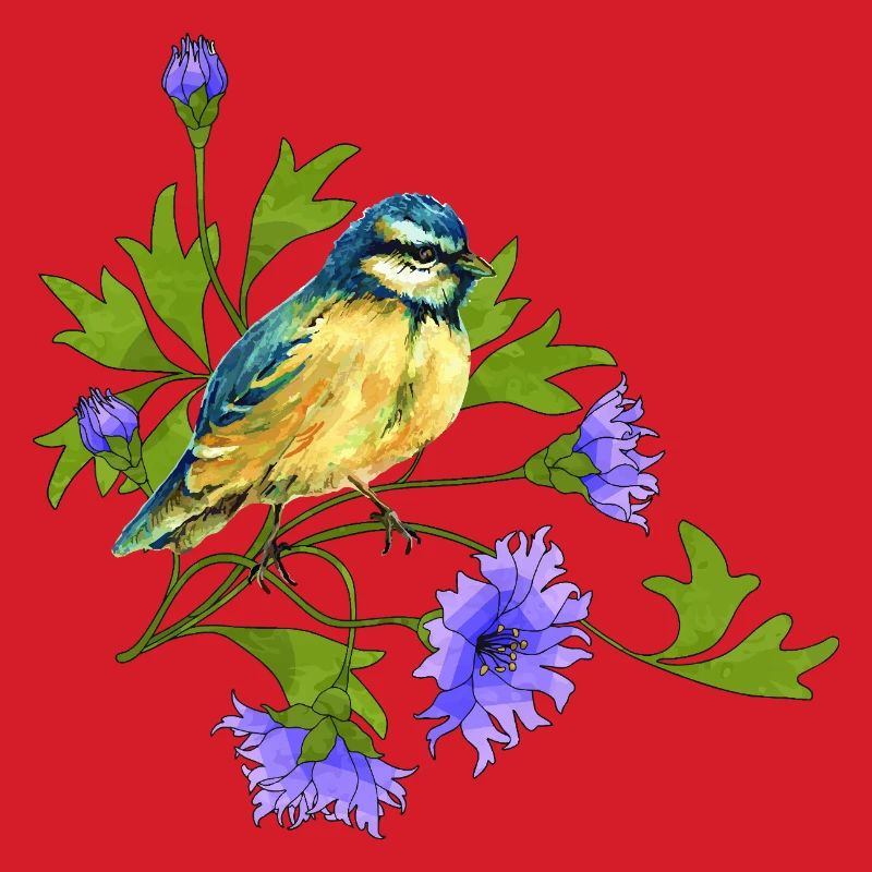 Bunter Vogel