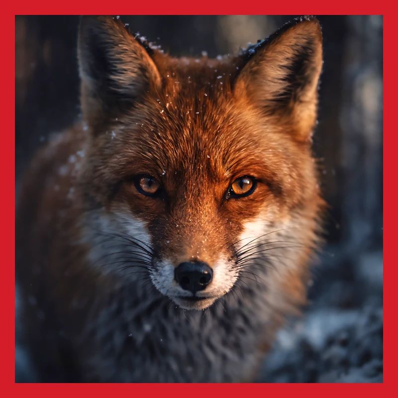 Fuchs-Erkundung bei Einbruch der Dämmerung