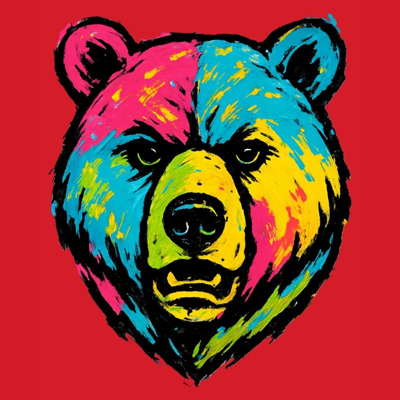 Ours mal léché Pop Art