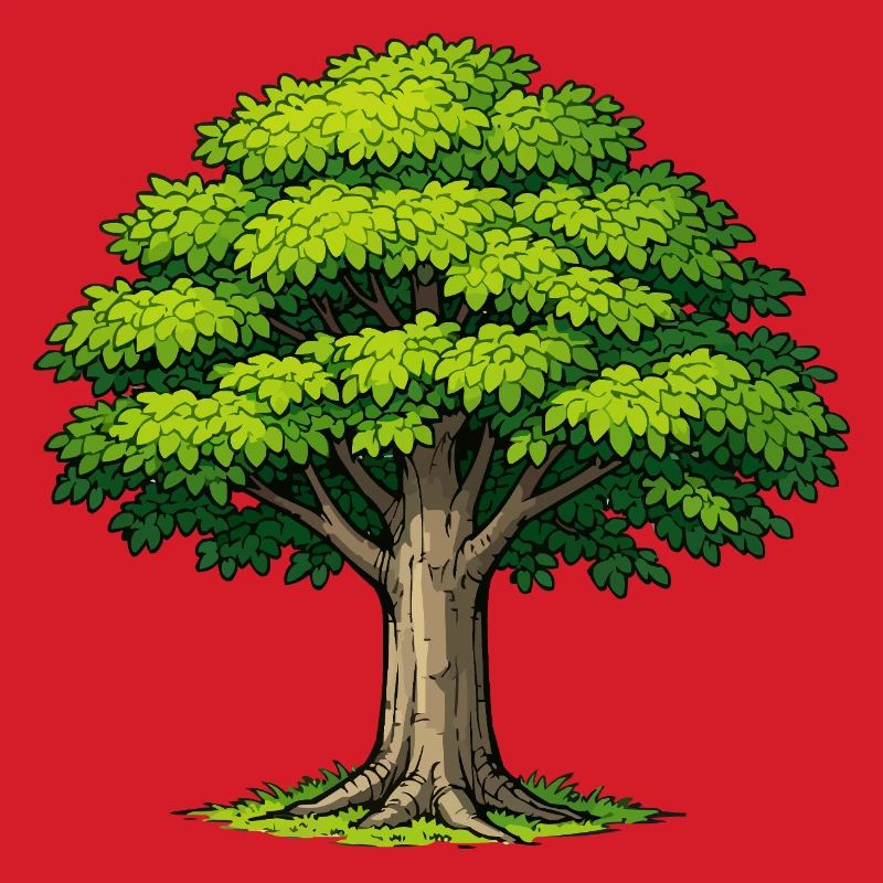 Baum mit üppigem Laub
