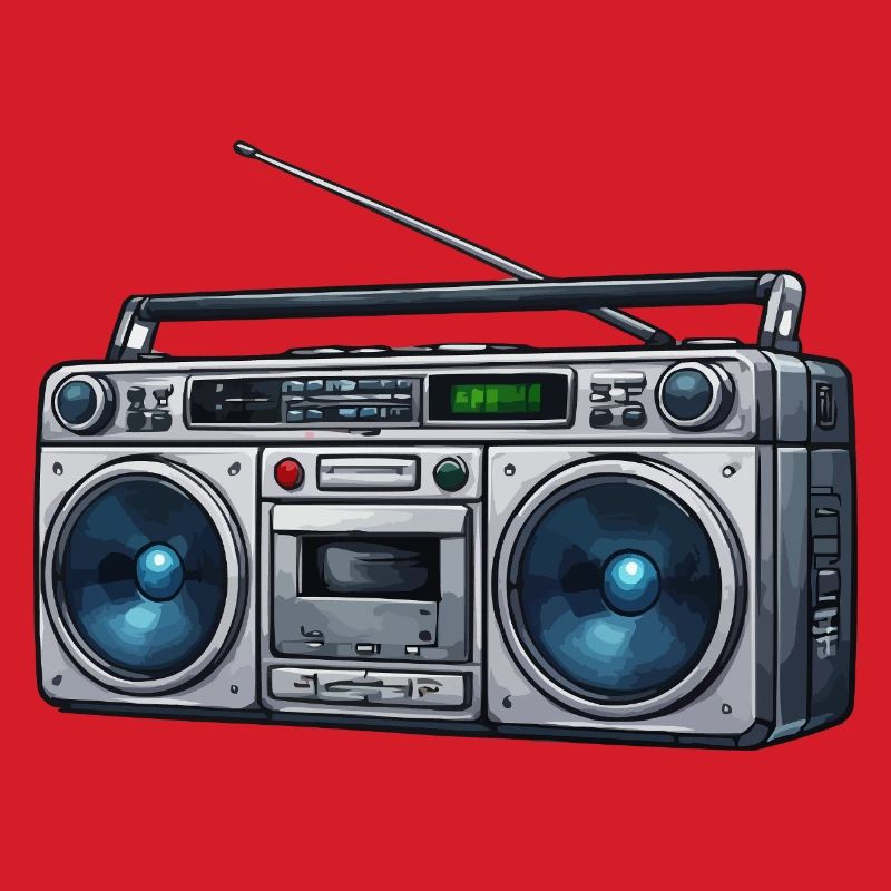 Retro Boombox Ghettoblaster