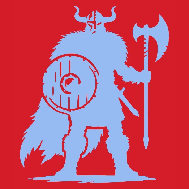 Viking warrior with axe and shield