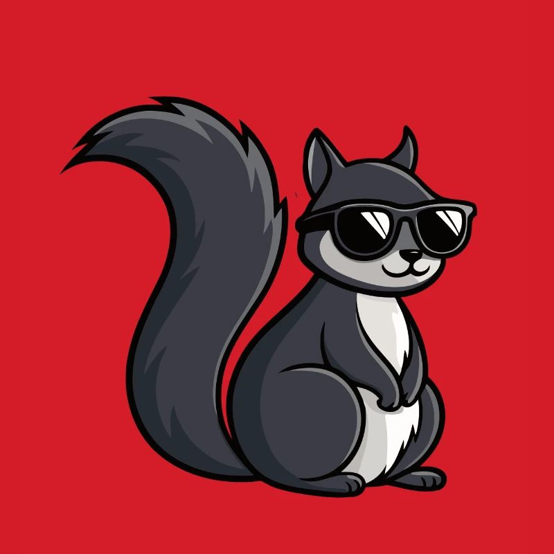 Coole Eichhörnchen-Dunkle Brille