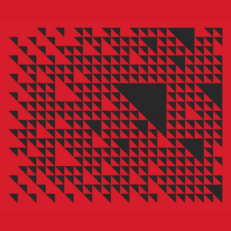 geometric triangles pattern design