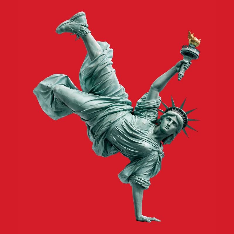 Freiheitsstatue Breakdancing