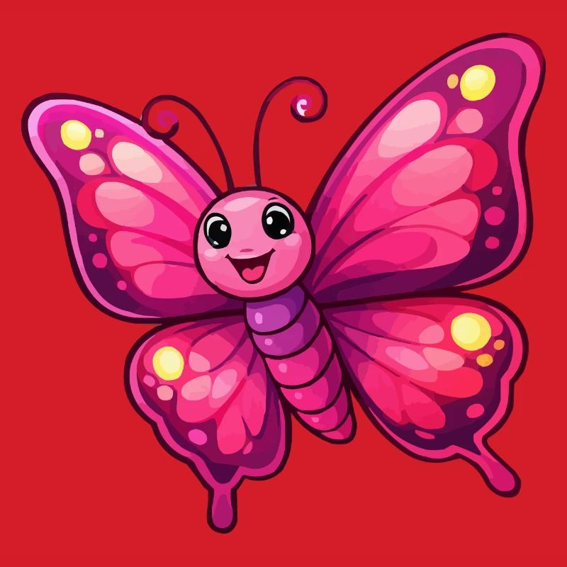 Cuddly Pink Butterfly
