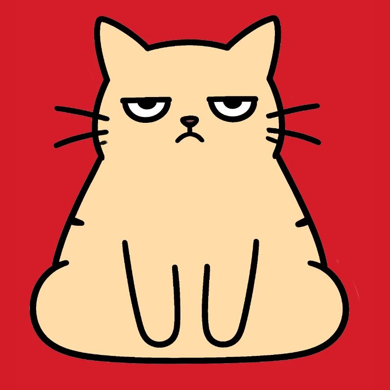 Grumpy Lounge-Katze