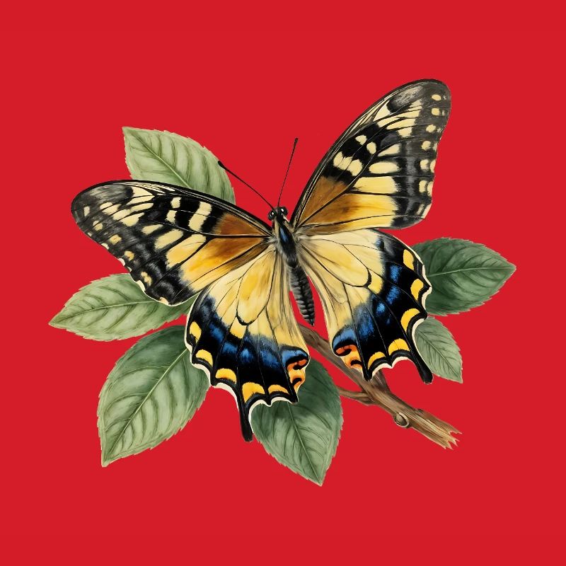 Schwalbenschwanz oder Große Haarsträhne, Papilio machaon