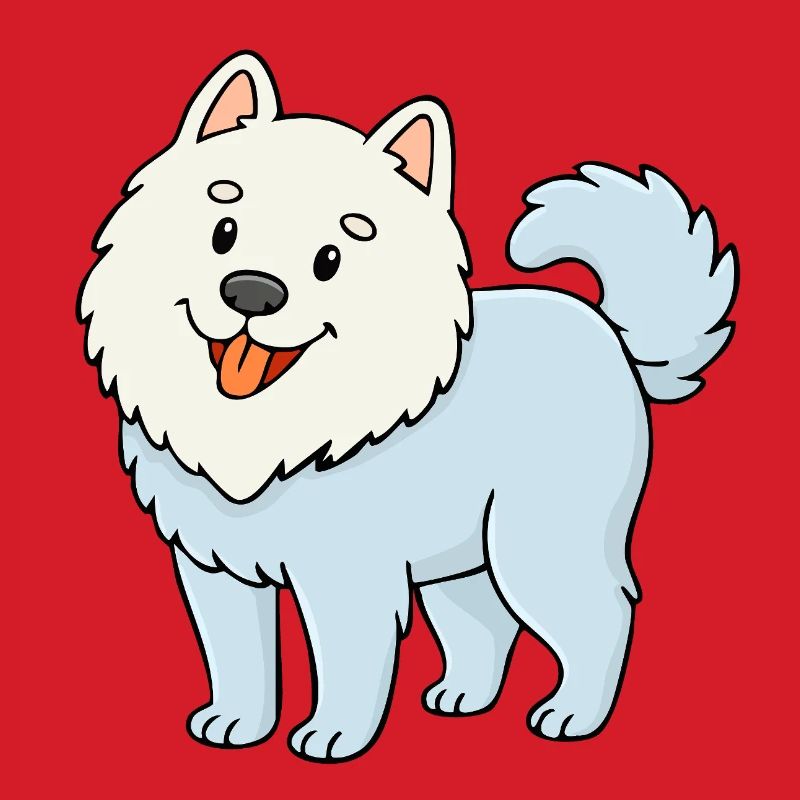 Fuzzy Dog (White/ Comic)
