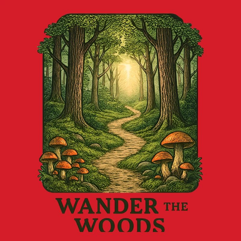 Waldpfad Wander durch den Wald