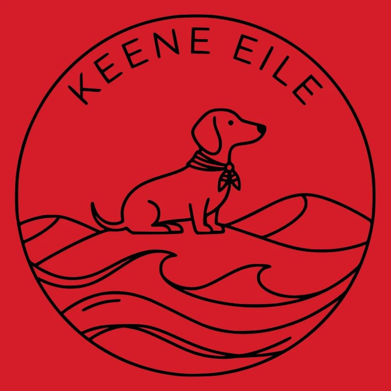 Dackel Badge Meer Keene Eile 