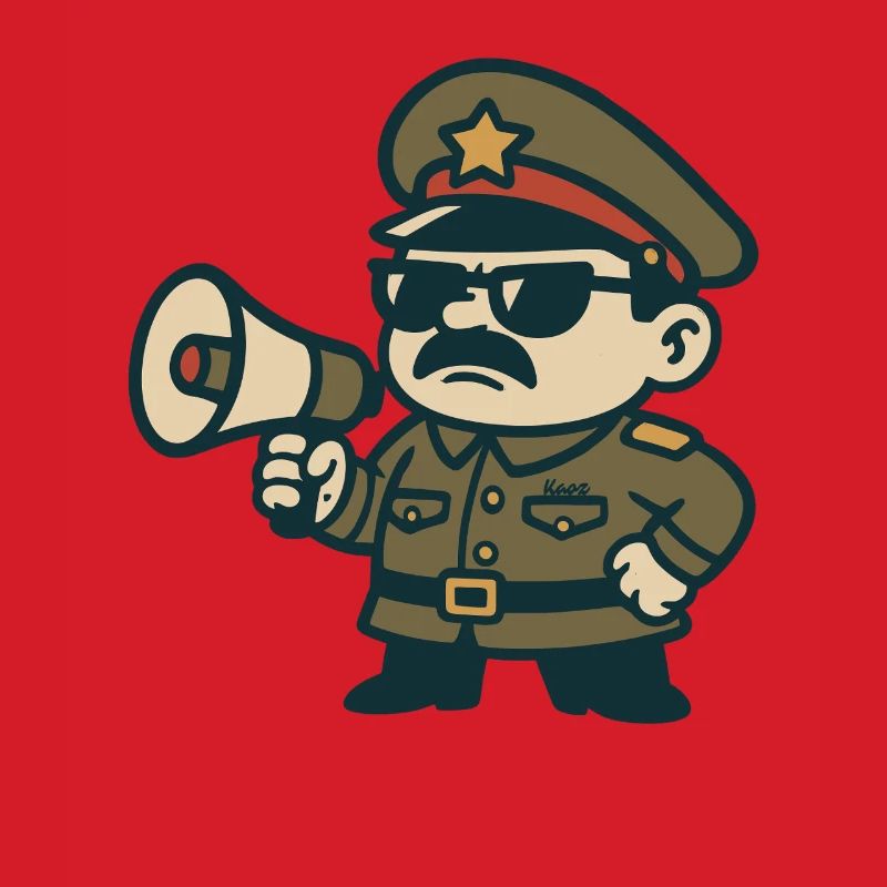 Retro Sergeant Megaphone