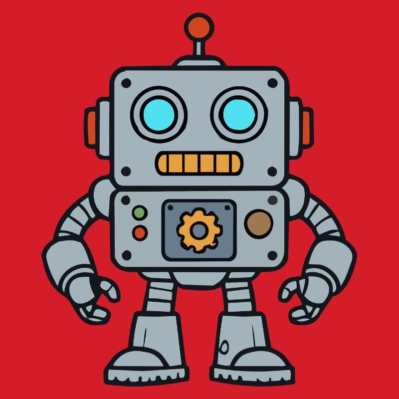 Retro Robot Pop Art