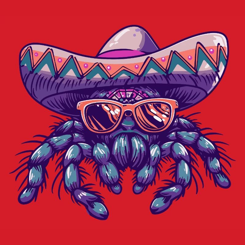 Tarantula Comic Funny Sombrero