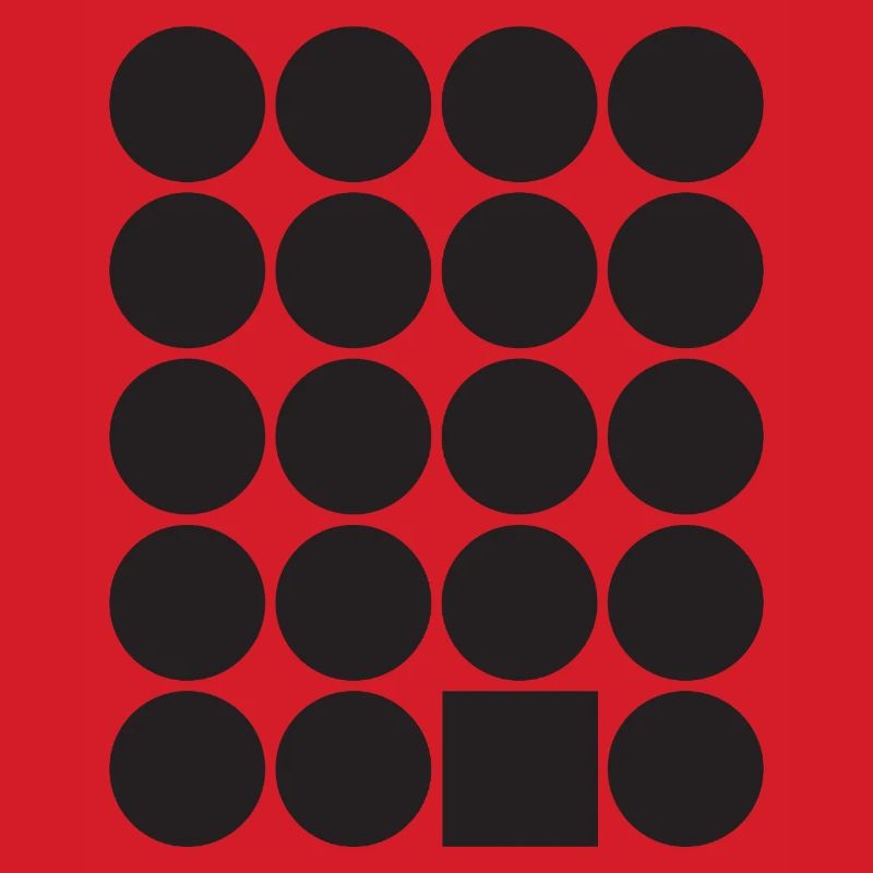 Geometric Dot Grid with a Square