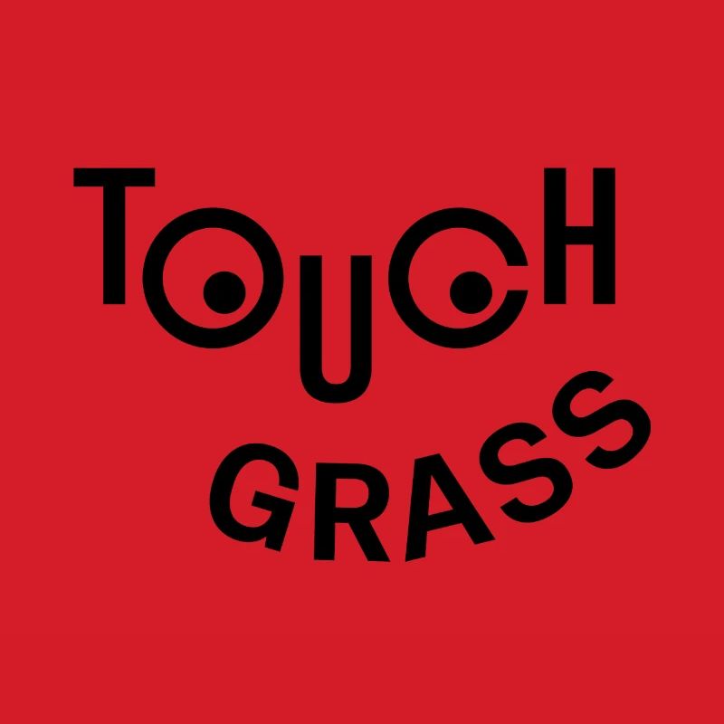 Touch Grass Happy Face