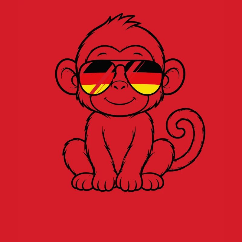 German flag monkey german Germany monkey