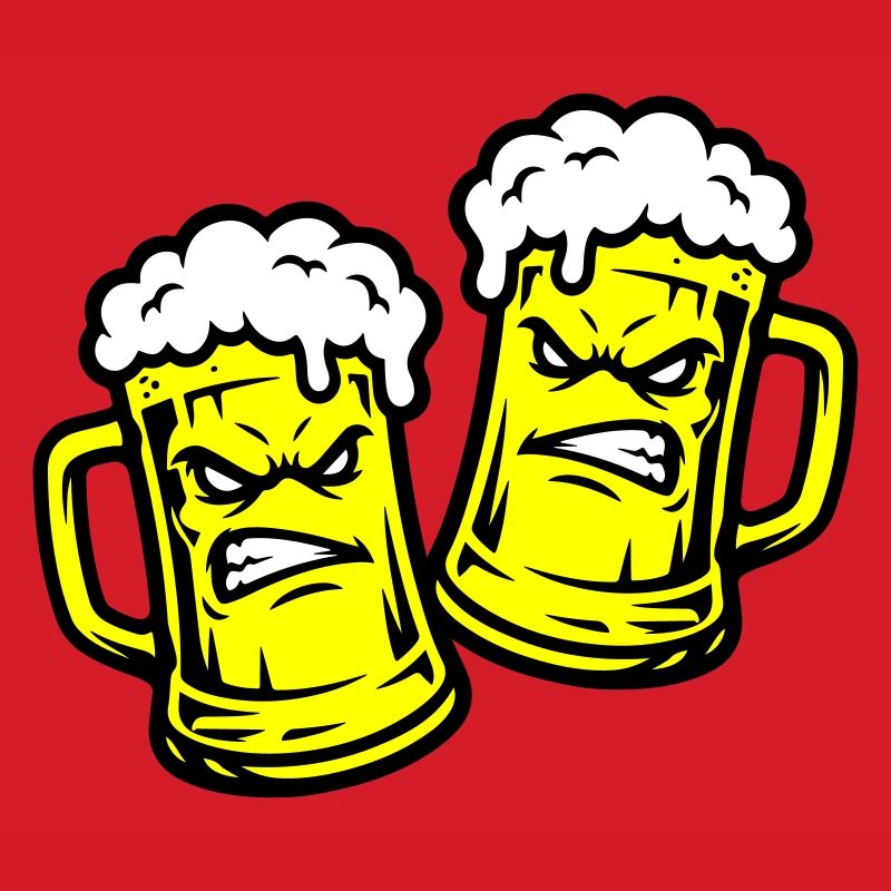 Bier Comic Bierglas