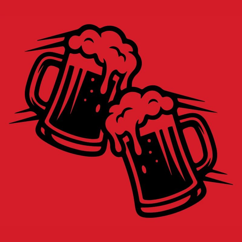 Bierkrug Comic Bier