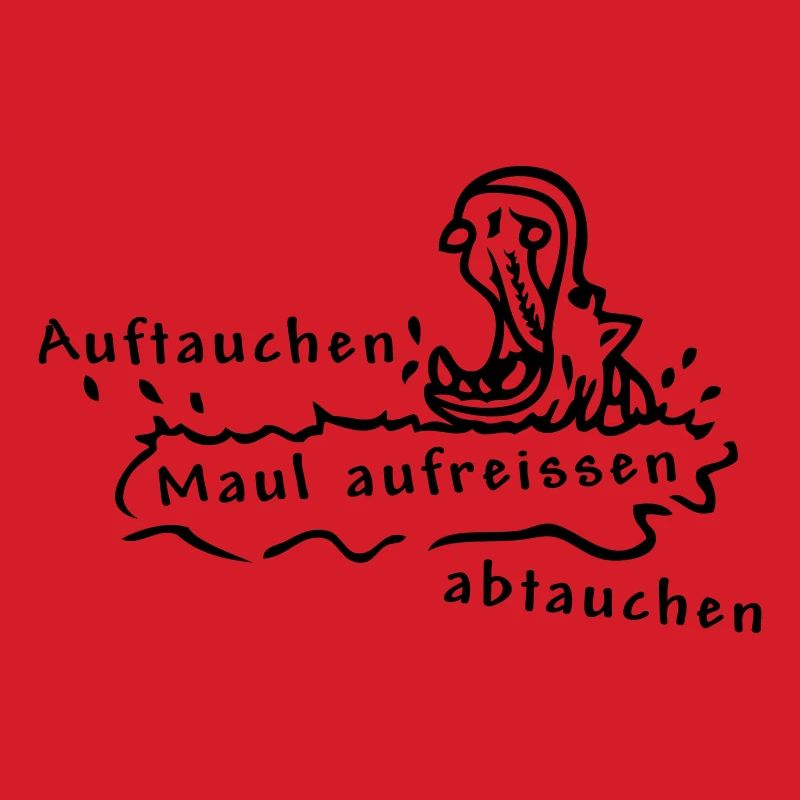 Hippo, Nilpferd, Spruch