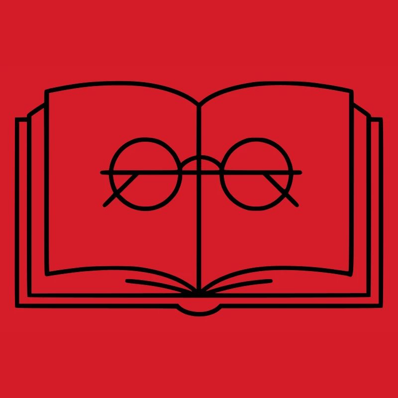 Offenes Buch Brille Lesebrille