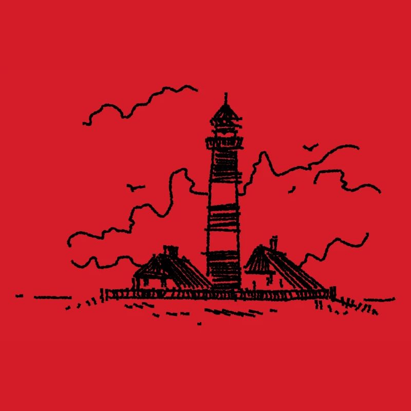 Leuchtturm Westerhever klassisch