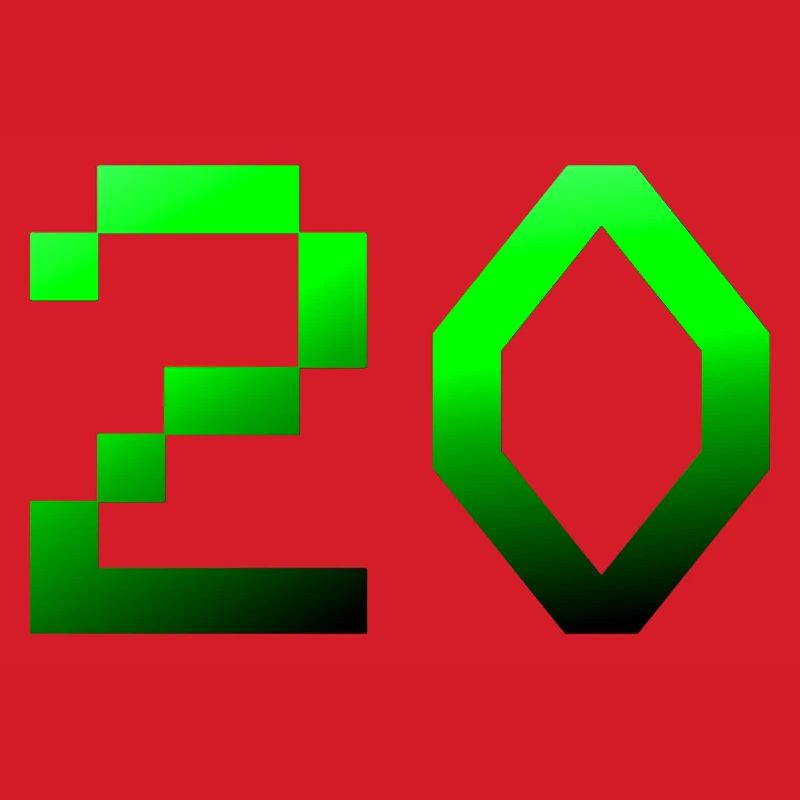 jubiläumsfeier, 20 Pixelig