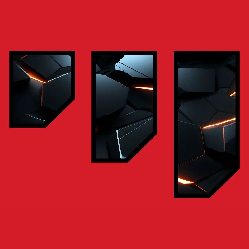 Futuristic Geometric Light Pattern